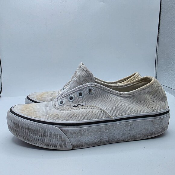 Vans Authentic Womens Size 6 White Platform Shoes Casual Walking Skateboarding - Picture 13 of 13
